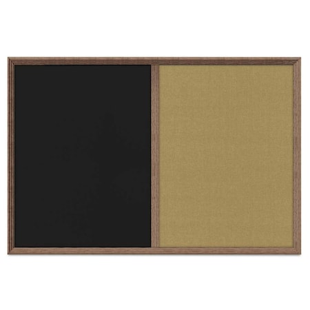 United Visual Products Enclosed Corkboard, 1 Door, 48"x36", 4" Fra, UV3423-SATIN-AMETHY UV3423-SATIN-AMETHY